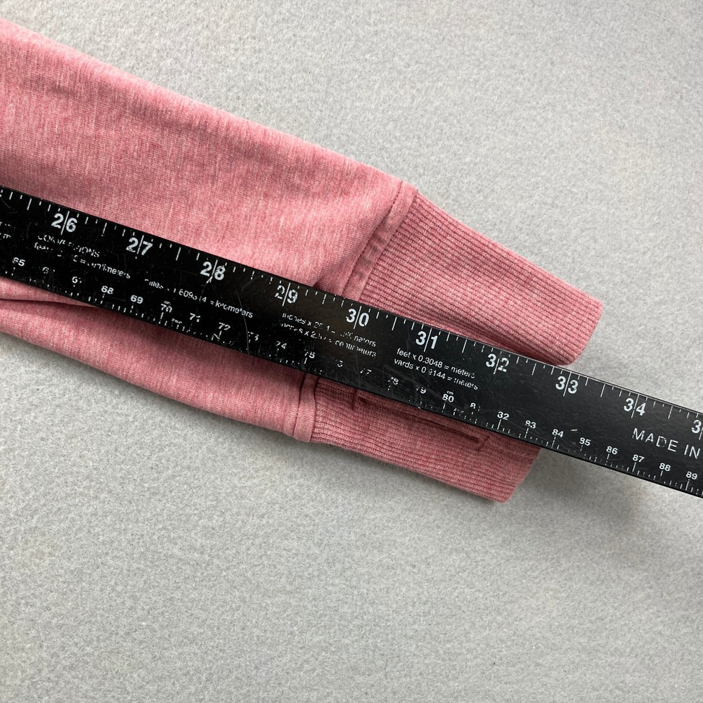 Lululemon Sweatshirt Women 8 Pink Heather Raglan Scuba Crew Athleisure Pullover - Picture 9 of 11